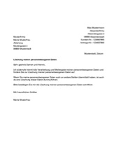 Loschungpersonenbezogener